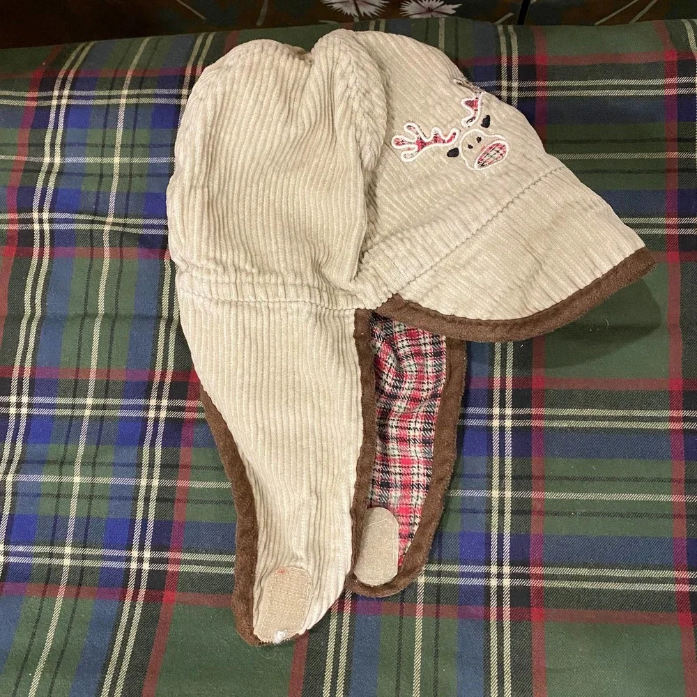 Kid Connection Toddler‎ 100% Cotton Corduroy Ear Flap Hat